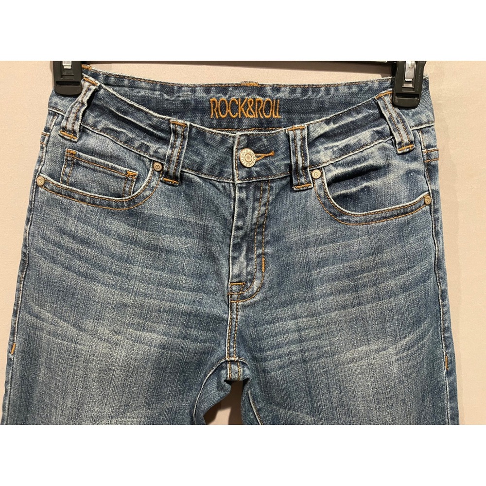 Rock & Roll Denim Boyfriend Womens Bootcut Jeans Western 25x36(actual 34.5) - Picture 7 of 10